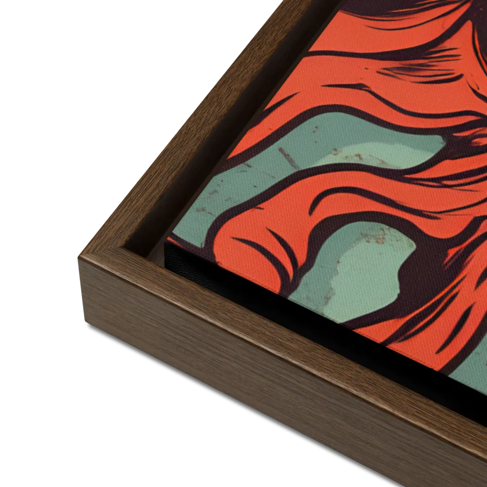 Fury Unleashed | Canvas with Brown Frame | 24″×36″