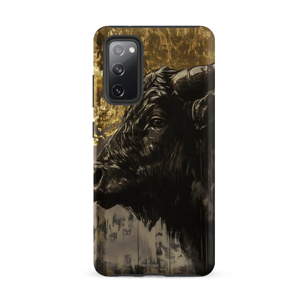 Majestic Bull Against the Golden Horizon