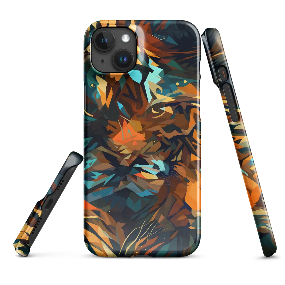Wild Symphony: Abstract Tigers | Phone Case |  15 Plus | Snap Case | Glossy