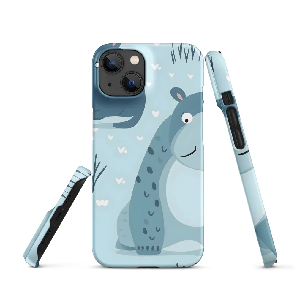 Whimsical Hippo Delight | Phone Case |  14 | Snap Case | Matte