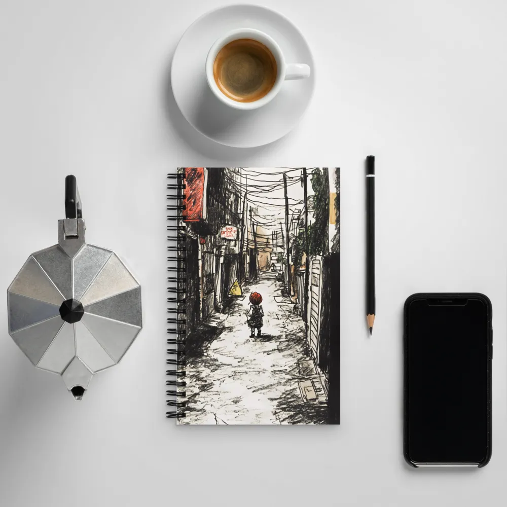 Into the Alleyway: A Journey of Nostalgia | Spiral Notebook