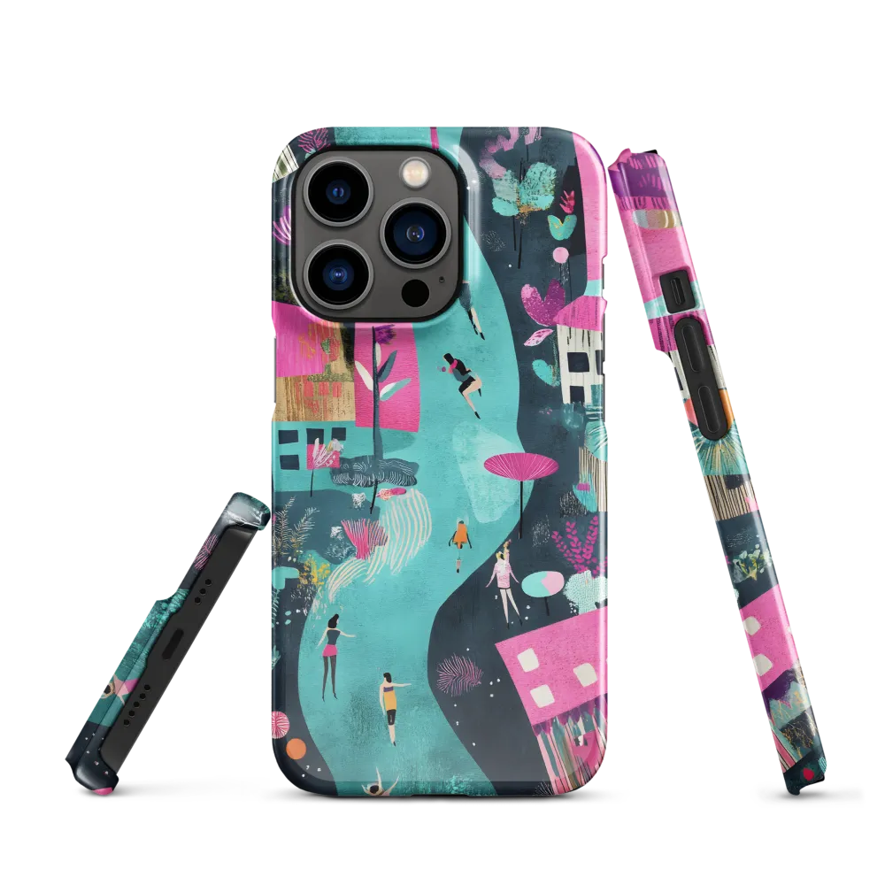 Whimsical Journey Through a Vibrant Landscape | Phone Case |  13 Pro | Snap Case | Glossy