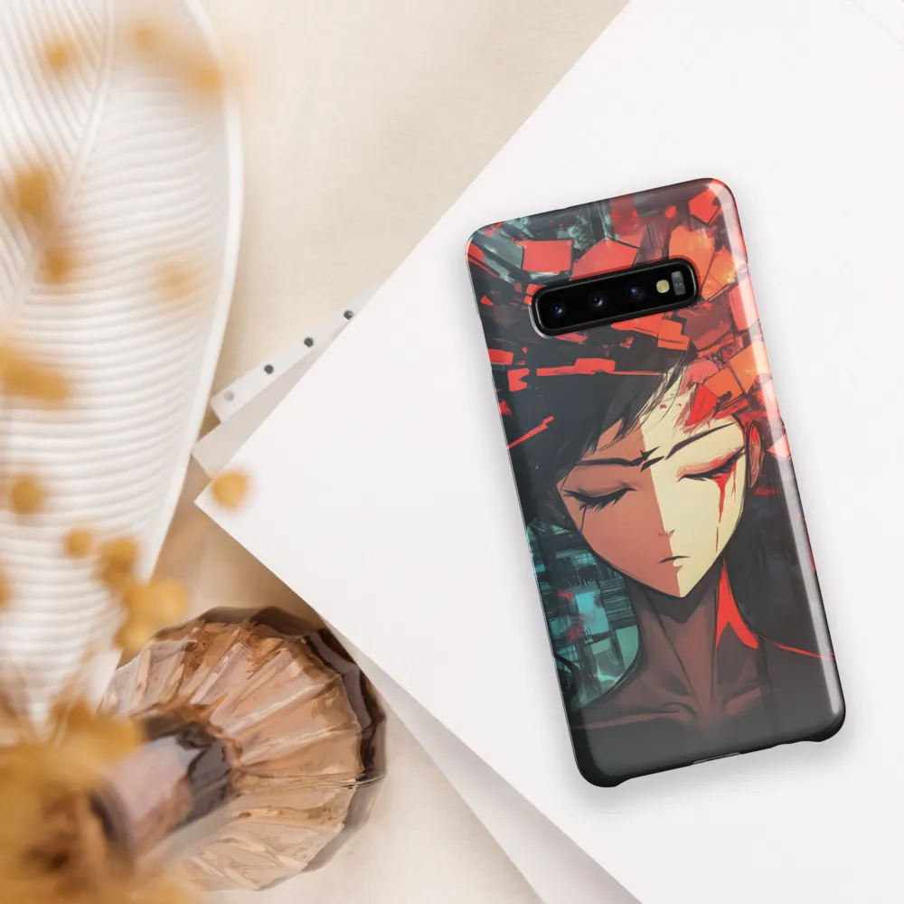 Fragmented Mind: The Silent Struggle | Phone Case |  S10 Plus | Snap Case | Glossy