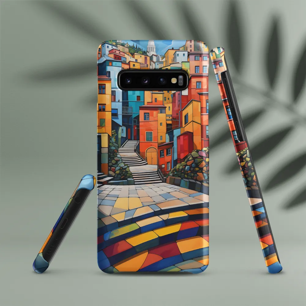 Vibrant Village: A Cubist Journey