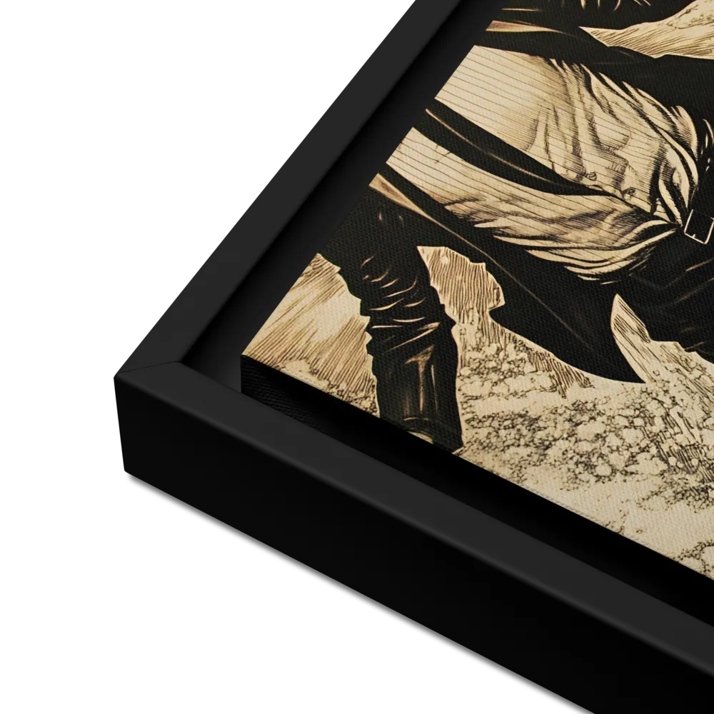 Ascendancy of the Spirit | Canvas with Black Frame | 12″×12″