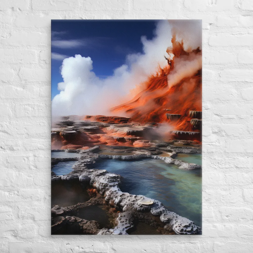 Nature's Fury: The Volcano's Expression | Canvas | 28″×40″