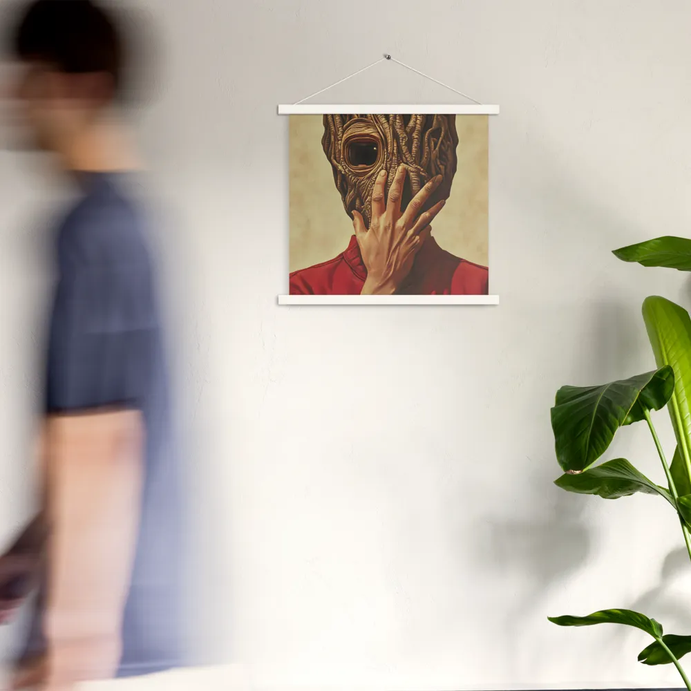The Mask of Roots | Poster With White Wood Hanger | 18″×18″