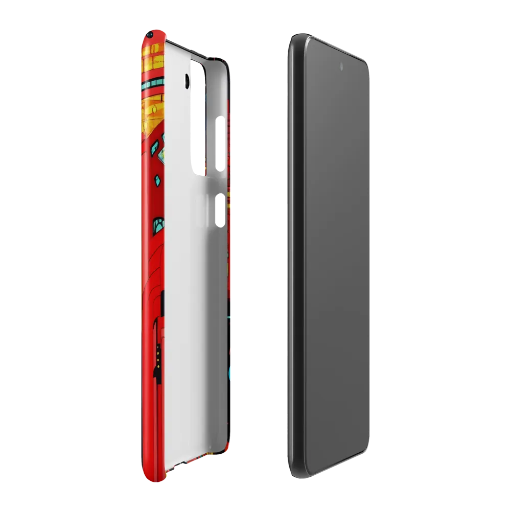 Neon Dreams: A Cyberpunk Cityscape | Phone Case |  S21 Plus | Snap Case | Glossy