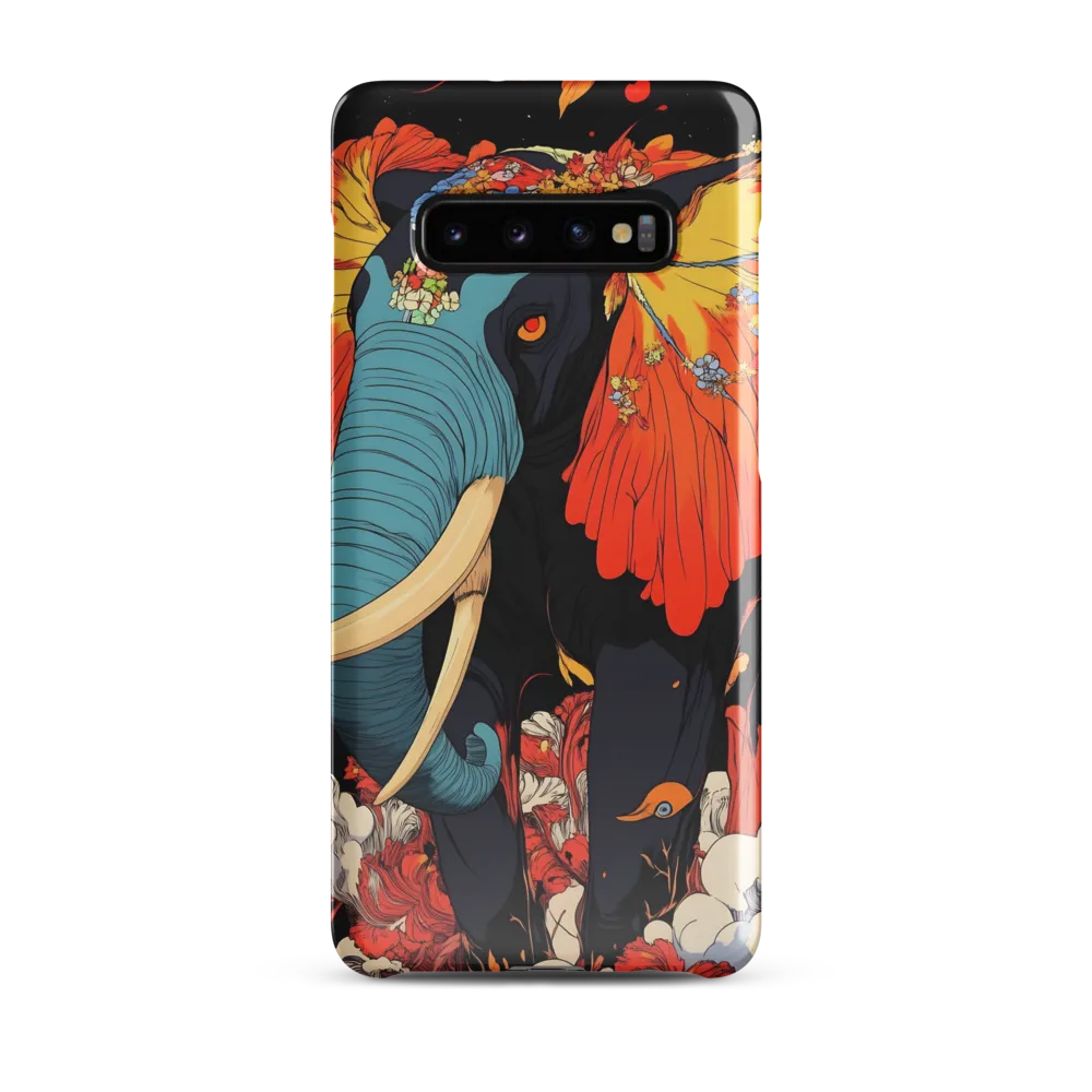 Majesty of the Floral Elephant | Phone Case |  S10 Plus | Snap Case | Glossy