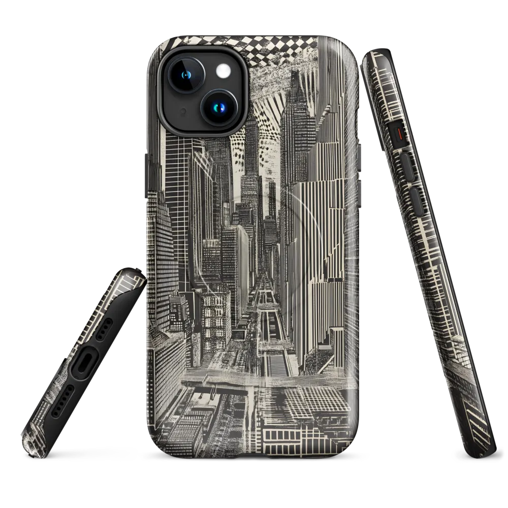 Urban Dreams: A Surreal Cityscape | Phone Case |  15 Plus | MagSafe® Tough Case | Glossy