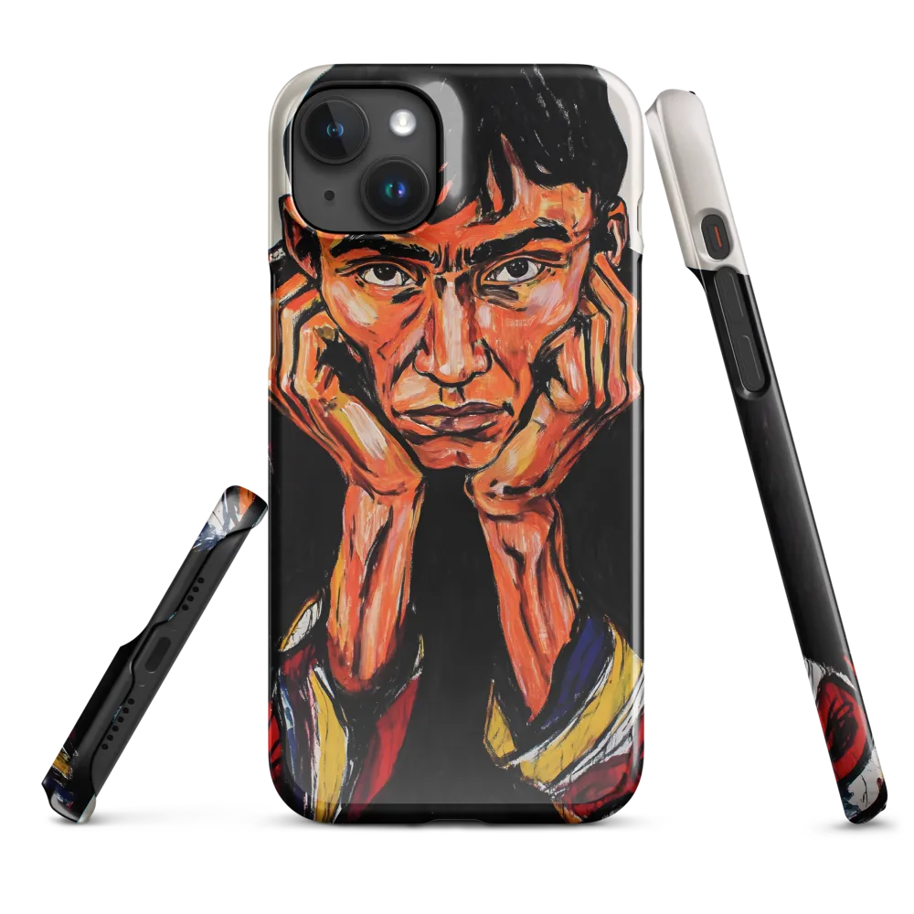 Contemplative Intensity: An Expressionist Portrait