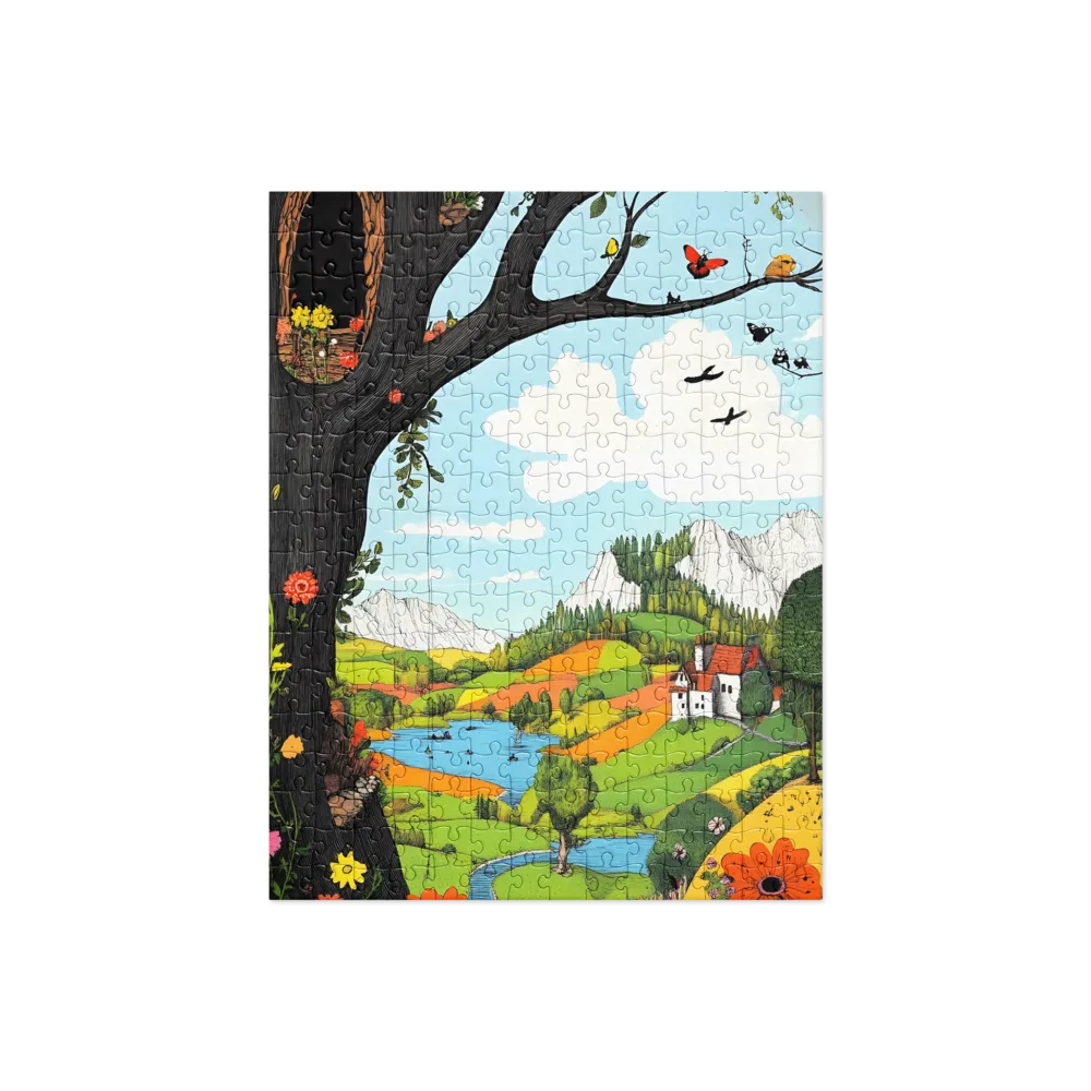 Whimsical Harmony in Nature | Jigsaw Puzzle | 252 pieces