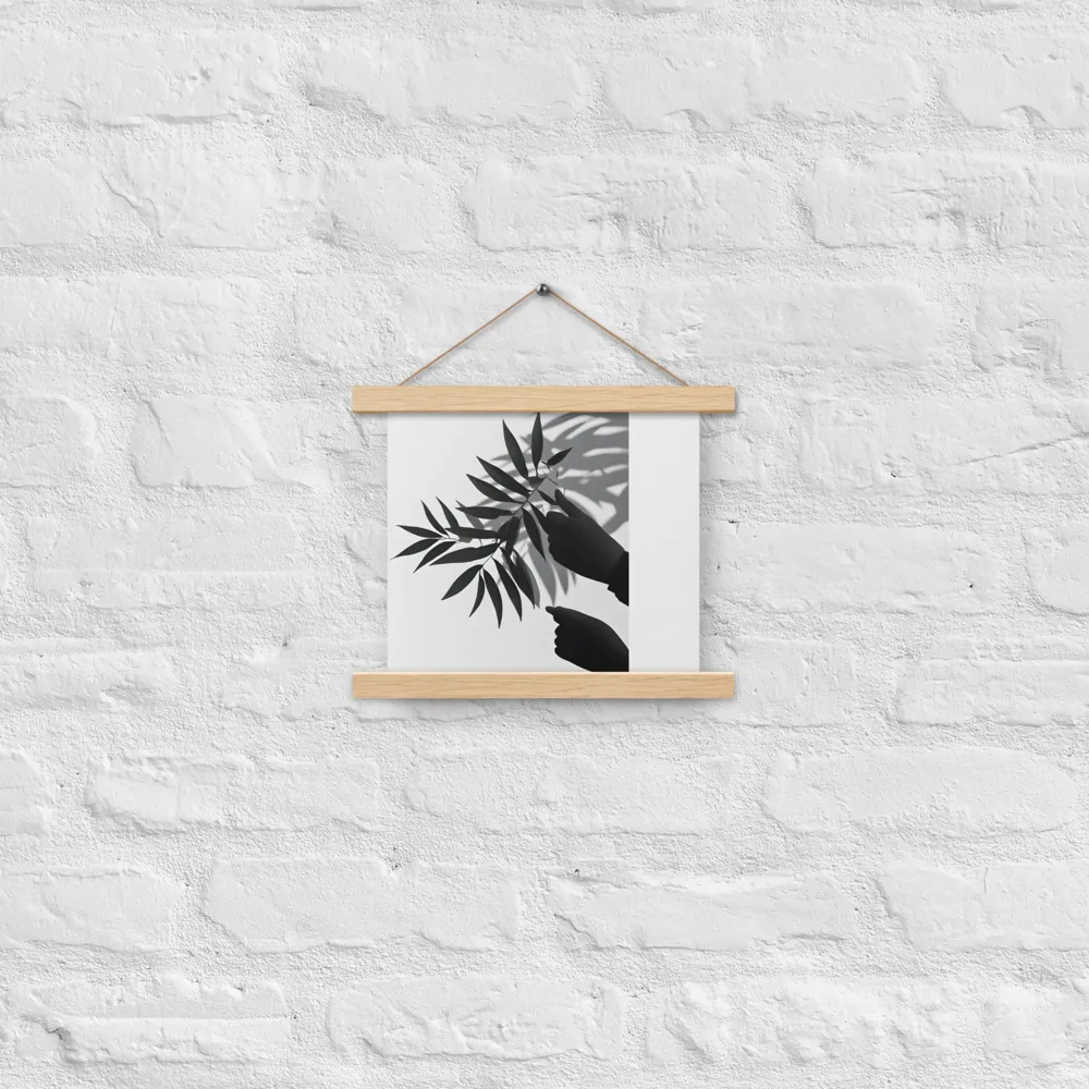 Whispers of Nature | Poster With Oak Wood Hanger | 10″×10″