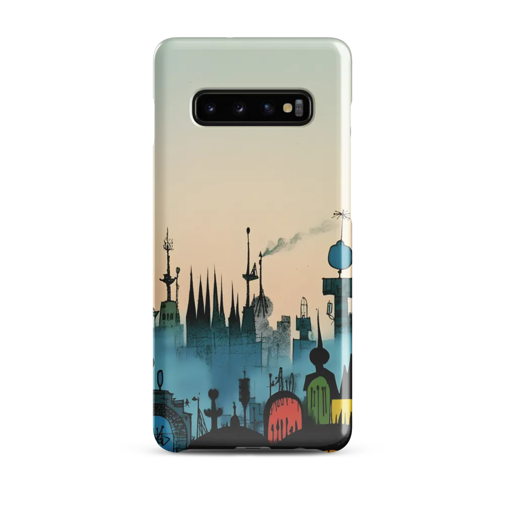 Whimsical Cityscape | Phone Case |  S10 Plus | Snap Case | Glossy