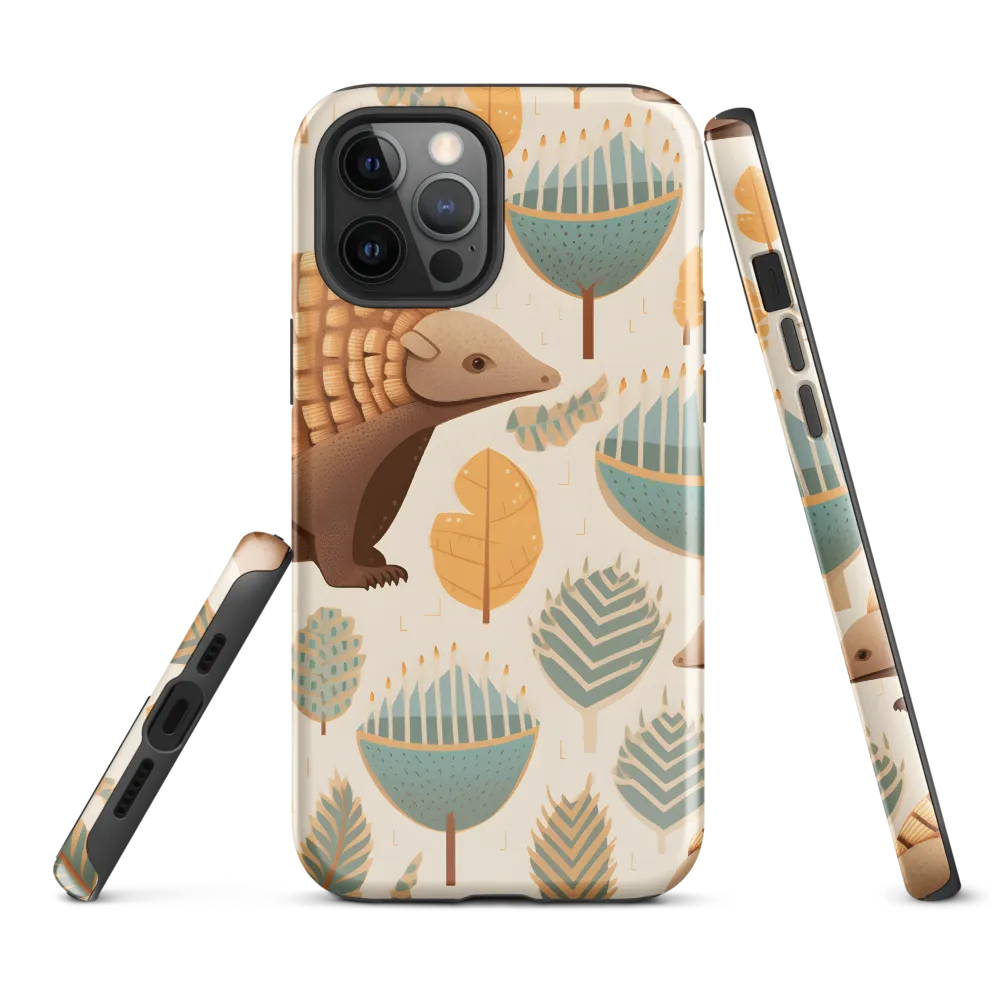 Pangolins in a Whimsical Habitat