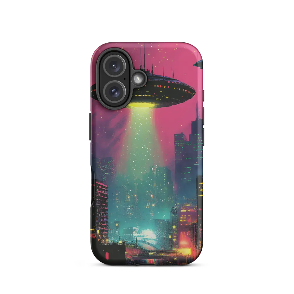 Encounter Above Neon Heights | Phone Case