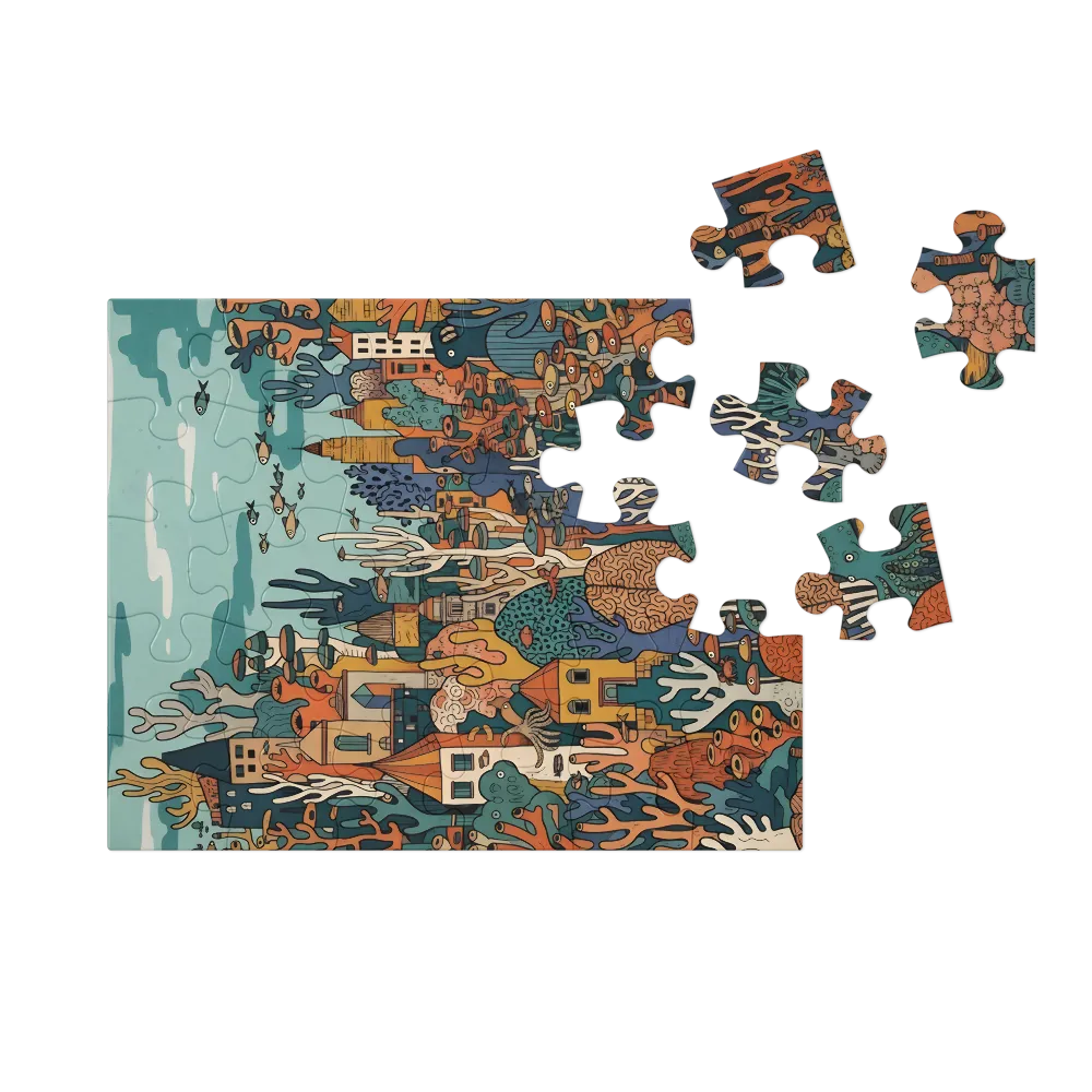 Coral City 
 Jigsaw Puzzle in Tin Box