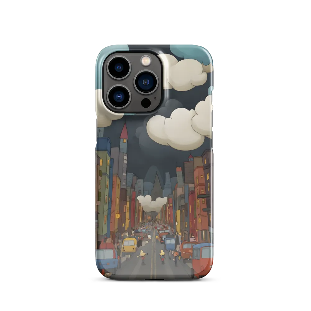 Urban Symphony: A City Awakens at Dusk | Phone Case |  13 Pro | Snap Case | Glossy