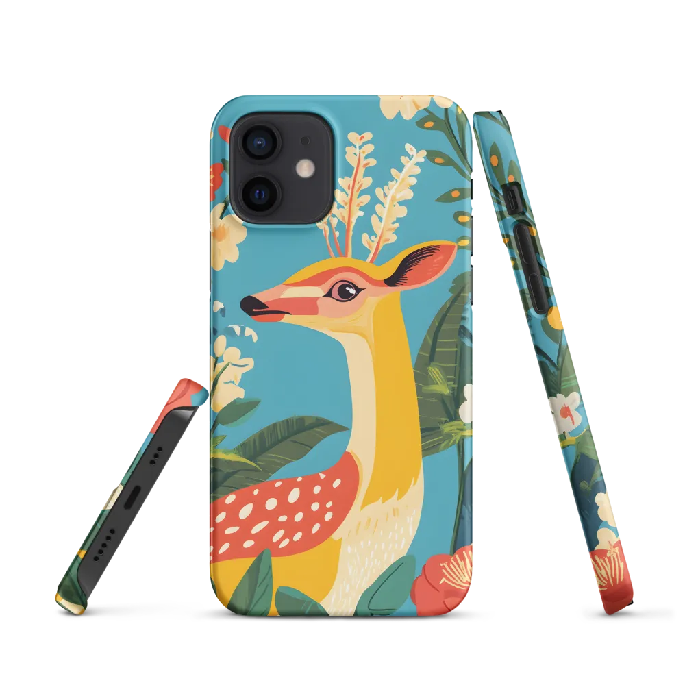 Serene Majesty: A Vibrant Deer Amidst Flora