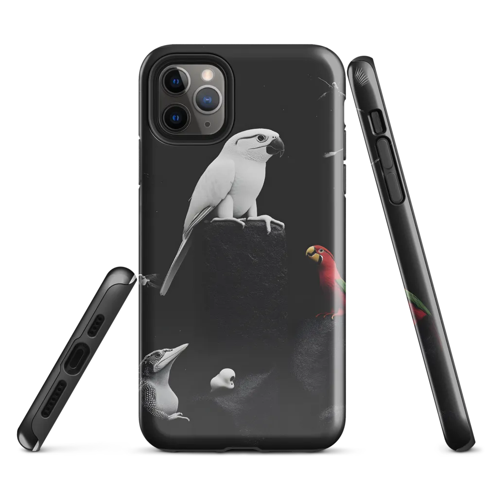 Harmony in Monochrome: A Surreal Assembly of Nature | Phone Case |  11 Pro Max | Tough Case | Glossy