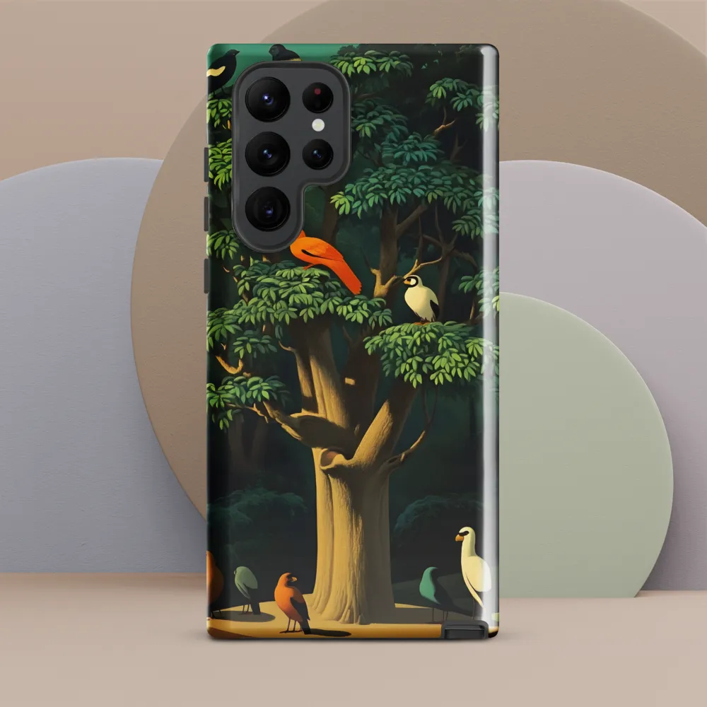 Harmony in Color: A Surreal Bird Symphony