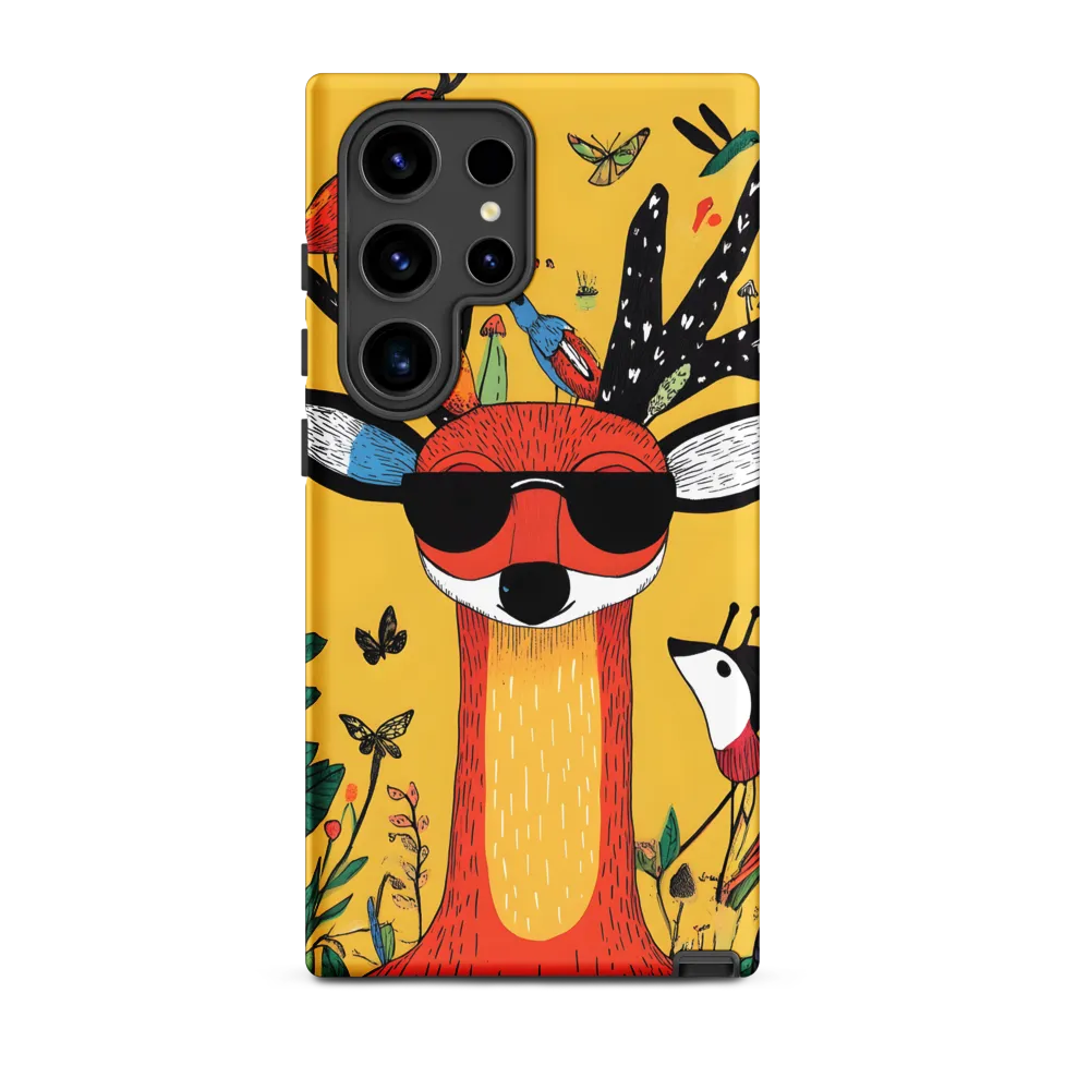 Playful Deer with Sunglasses