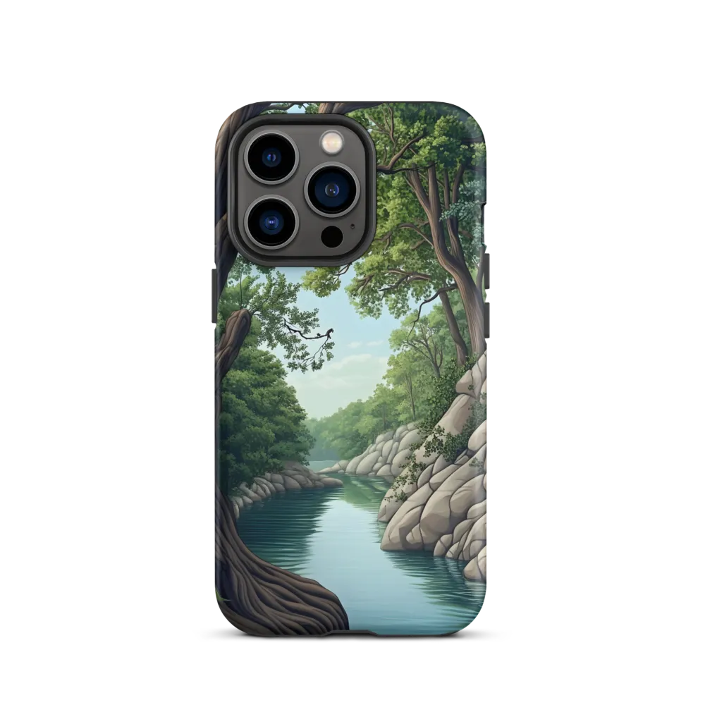 Tranquil Reflections: A Serene River Landscape