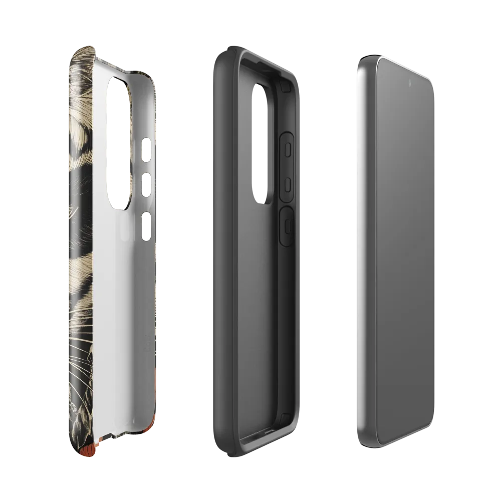 Feline Majesty: The Human-Leopard Connection | Phone Case |  S23 | Tough Case | Glossy