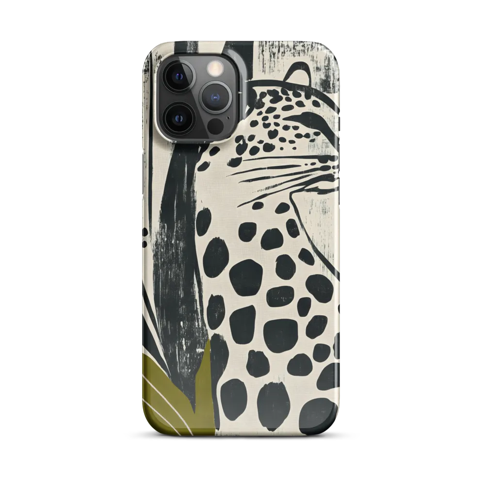 Leopard in Silhouette: A Modern Appeal | Phone Case |  12 Pro Max | Snap Case | Glossy
