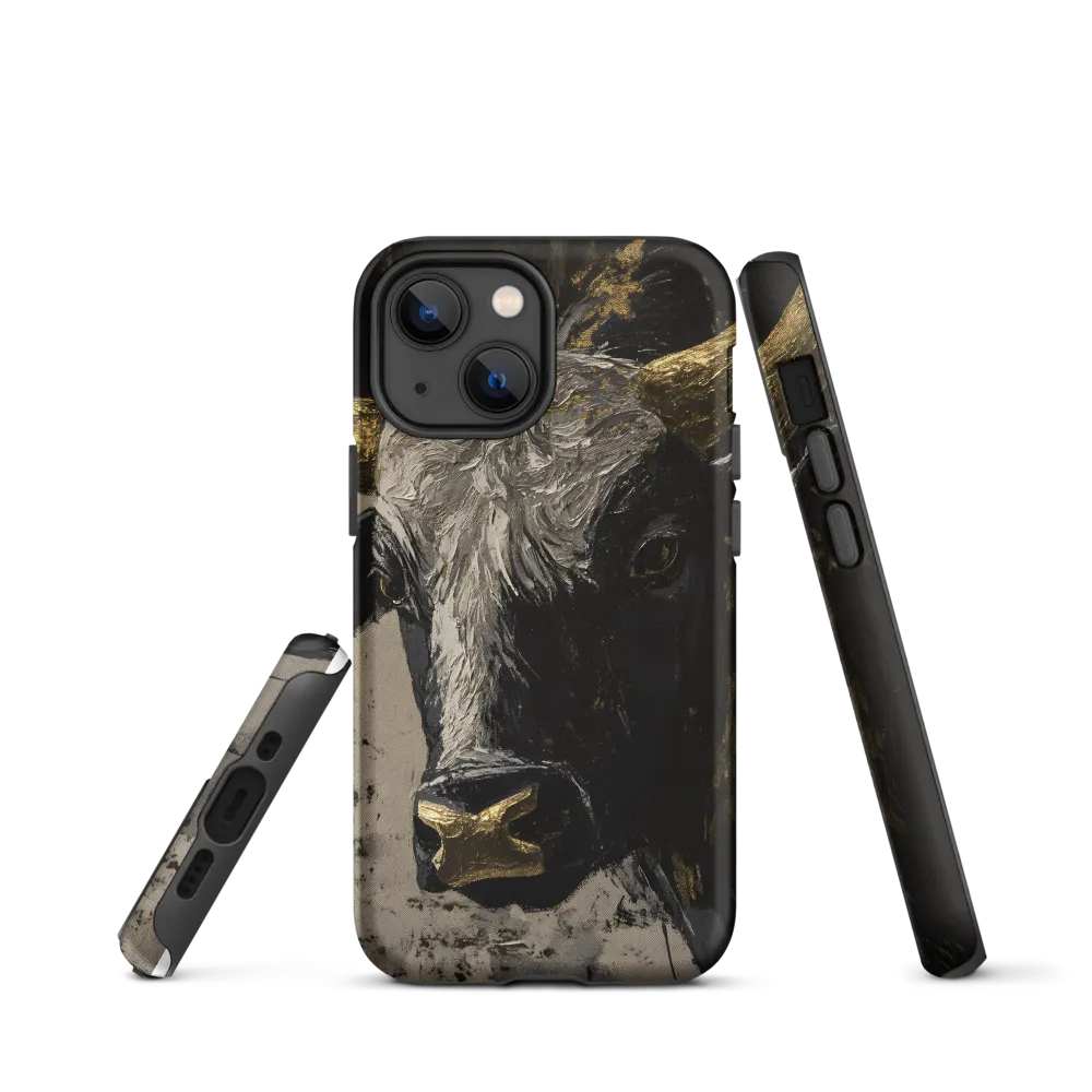 Majestic Bull: The Power in Black and Gold