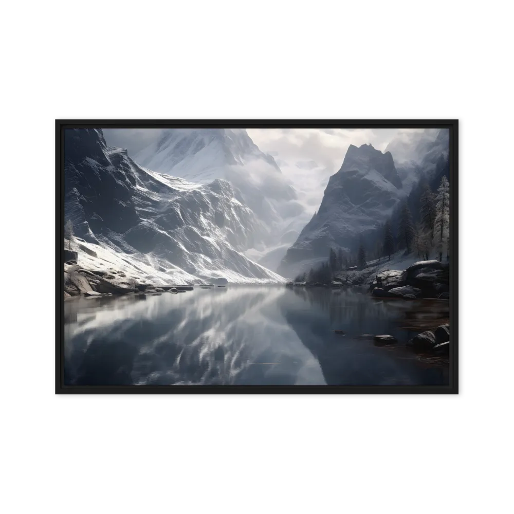 Echoes of Tranquility | Canvas with Black Frame | 24″×36″
