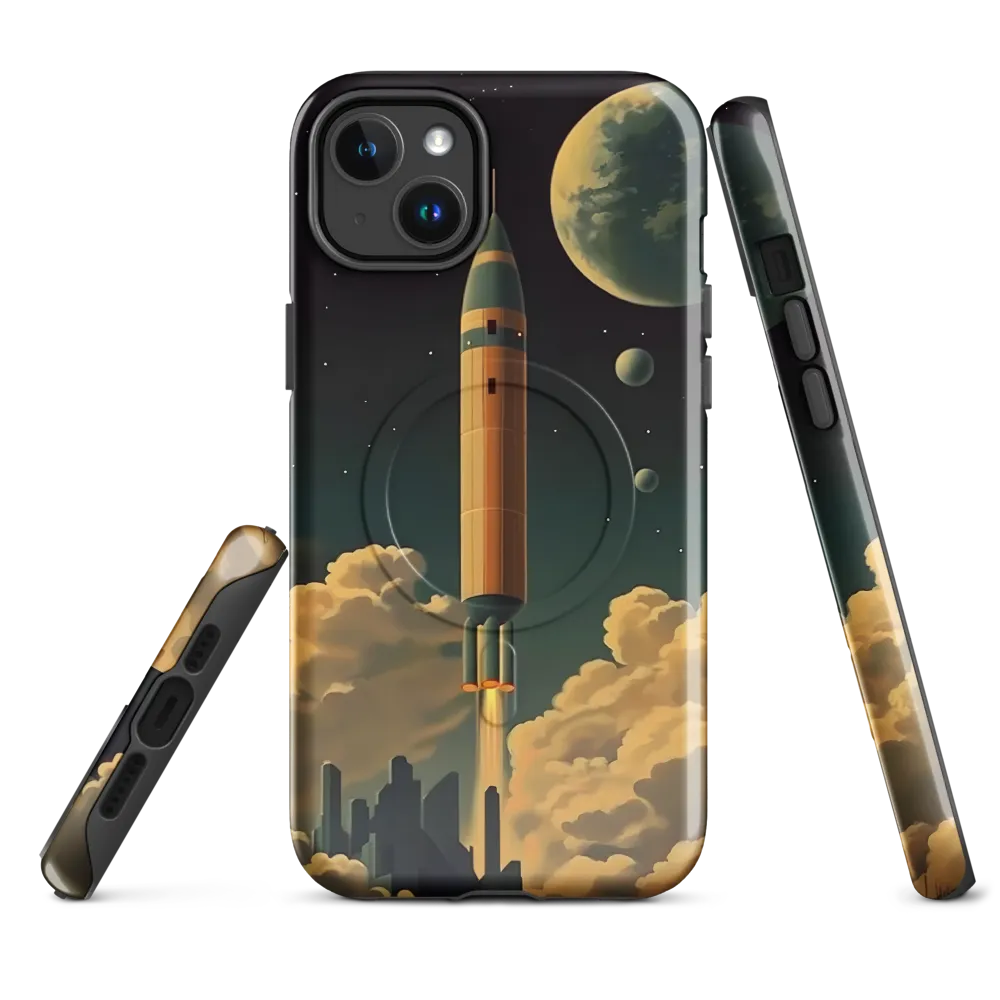 Journey Through the Cosmic Frontier | Phone Case |  14 Plus | MagSafe® Tough Case | Glossy
