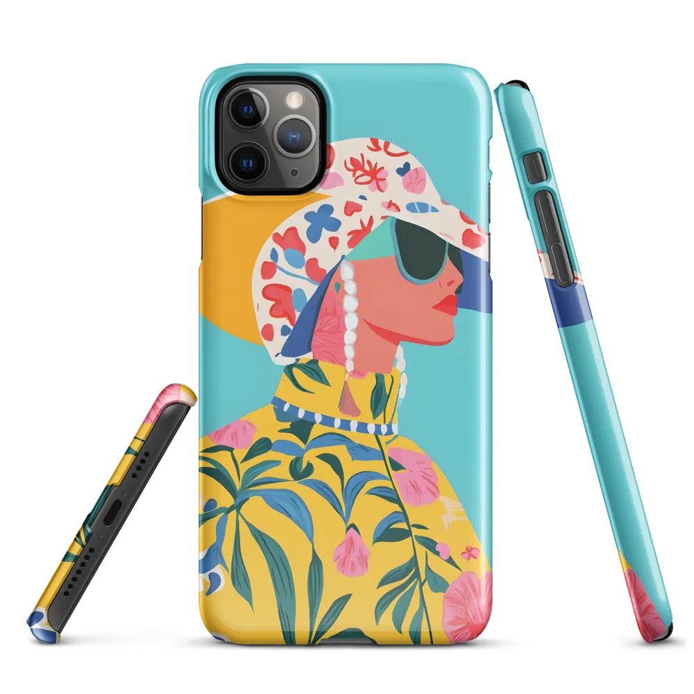 Tropical Confidence: A Fashion Portrait | Phone Case |  11 Pro Max | Snap Case | Glossy