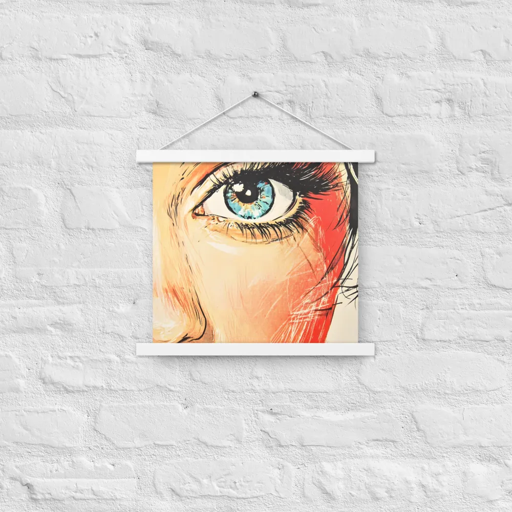 Gaze of Emotion | Poster With White Wood Hanger | 14″×14″