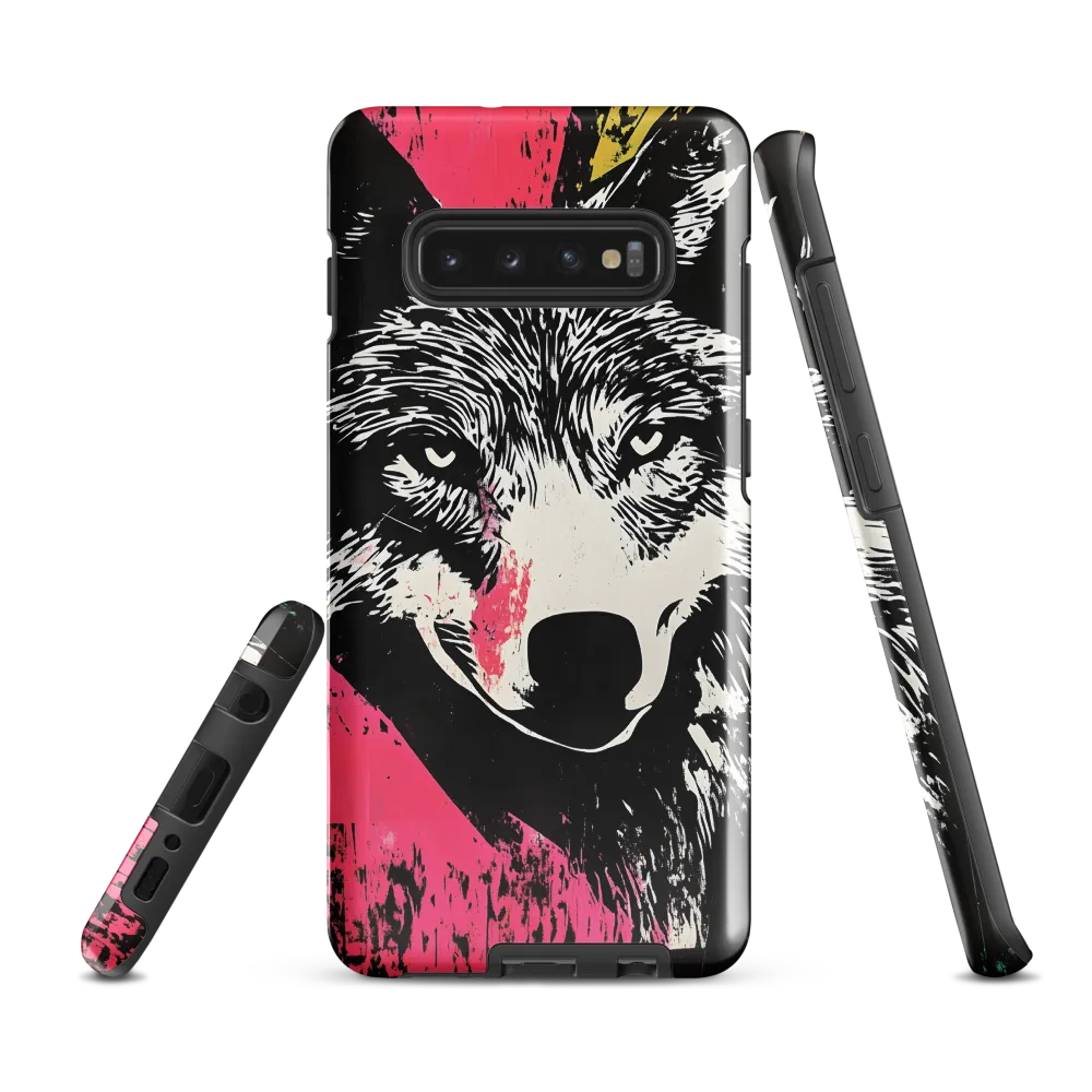 Intense Gaze of the Wolf | Phone Case |  S10 Plus | Tough Case | Glossy