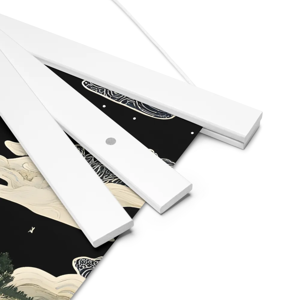 Whispers of the Pagoda | Poster With White Wood Hanger | 14″×14″