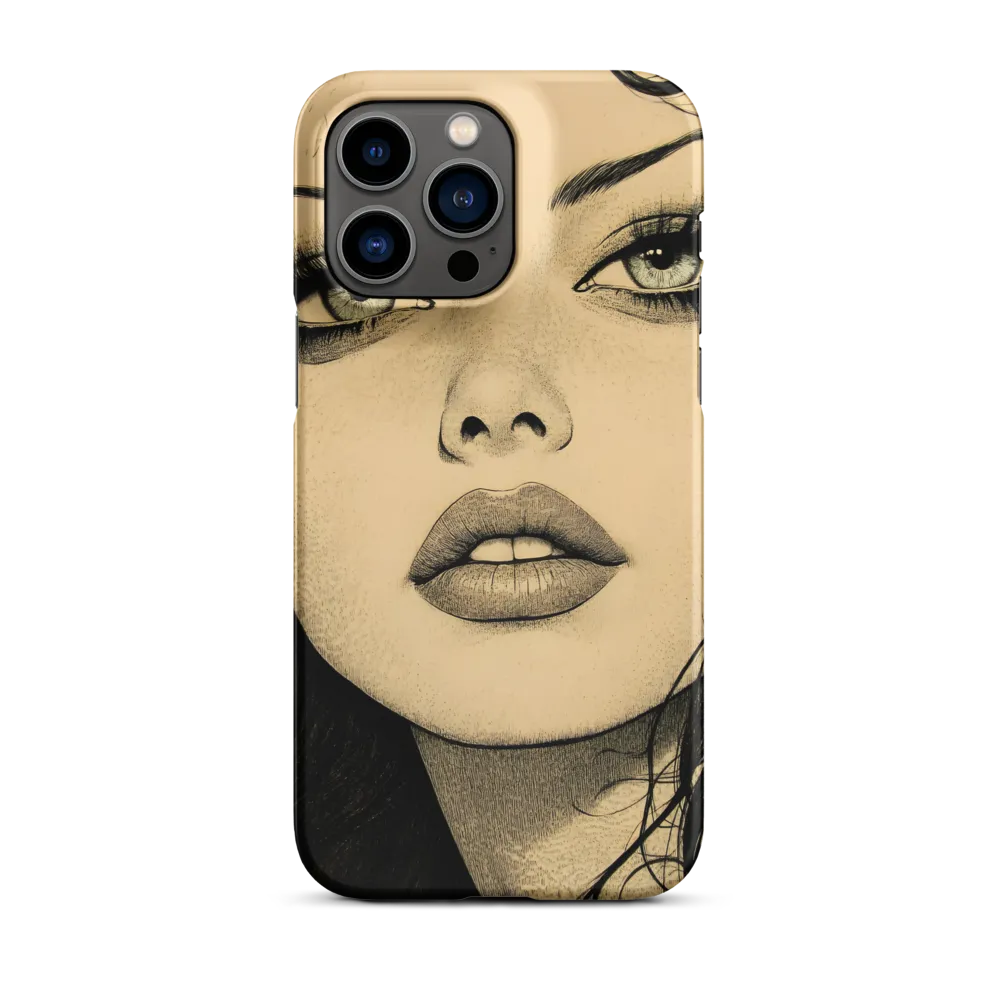 Enigmatic Gaze | Phone Case |  14 Pro Max | Snap Case | Matte
