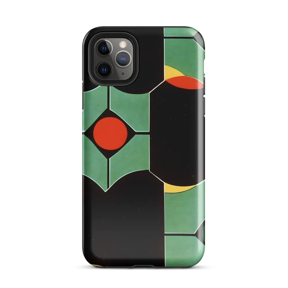 Dynamic Geometric Harmony | Phone Case |  11 Pro Max | Tough Case | Glossy