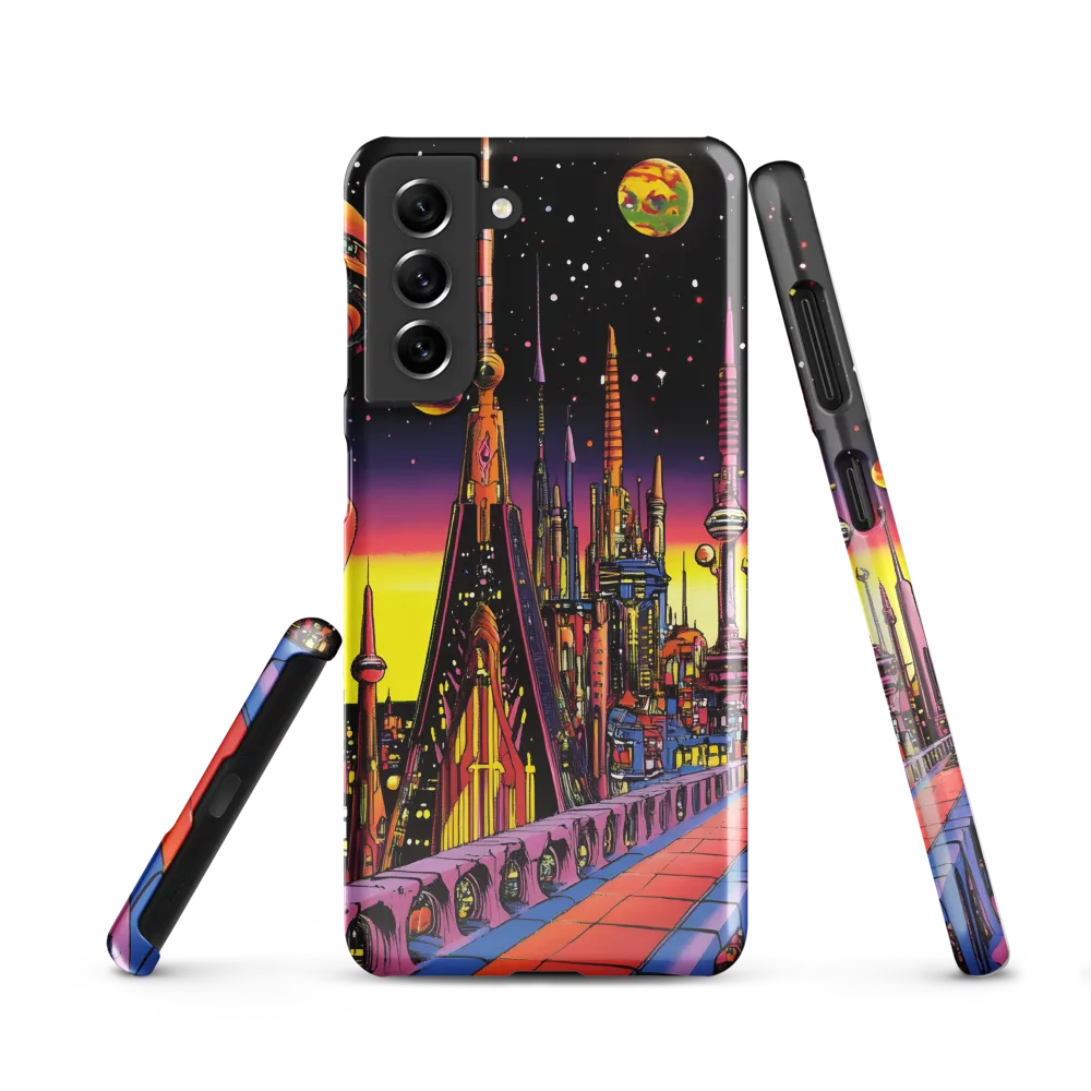 Futuristic Cosmos: A Journey Through Neon Cities