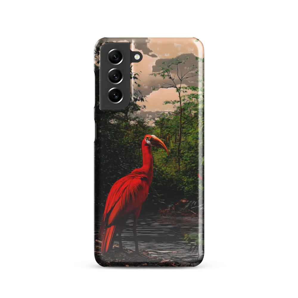 Enigmatic Elegance: The Scarlet Observer