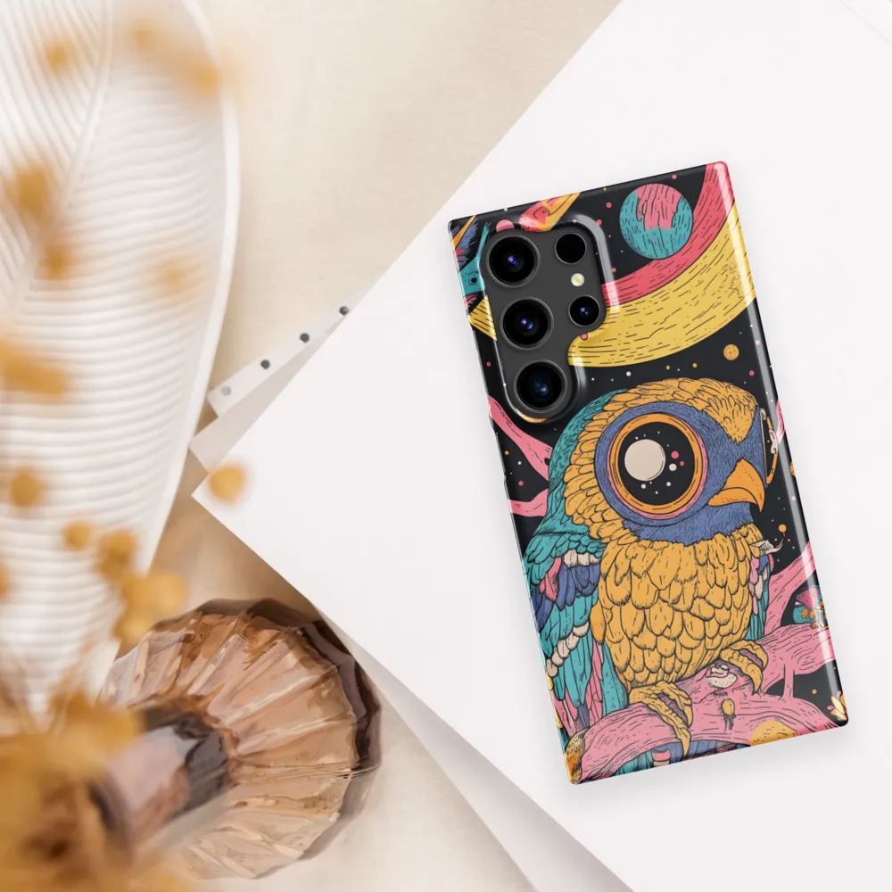 Whimsical Cosmic Owl | Phone Case |  S24 Ultra | Snap Case | Glossy