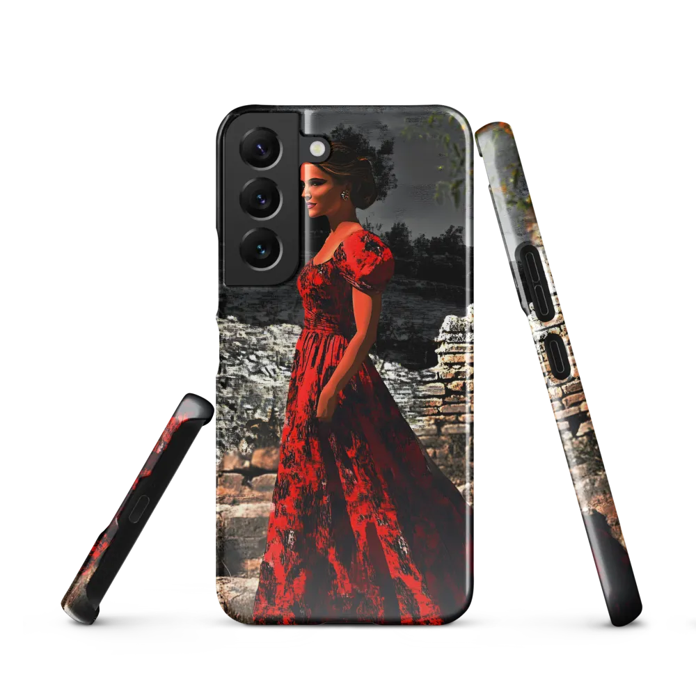 Elegance in Red | Phone Case |  S22 | Snap Case | Glossy