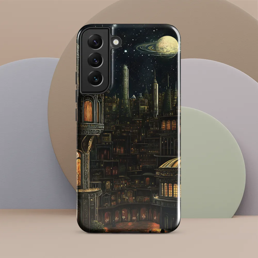 Celestial Enigma: A Surreal Cityscape