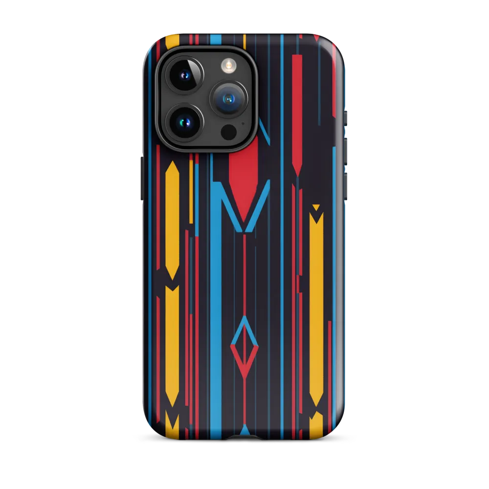 Dynamic Geometric Harmony | Phone Case |  15 Pro Max | Tough Case | Glossy
