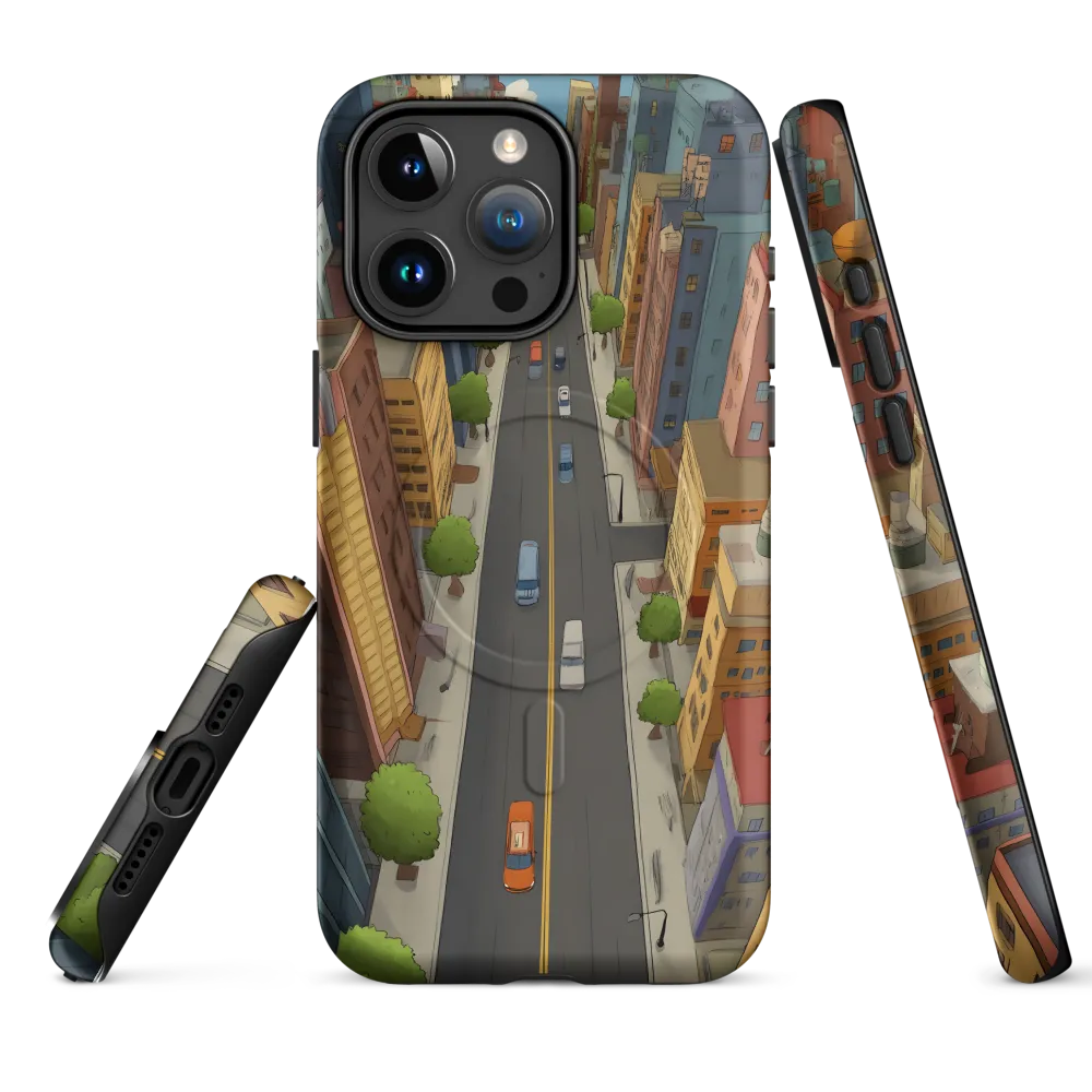 Aerial Whimsy: A Colorful Cityscape