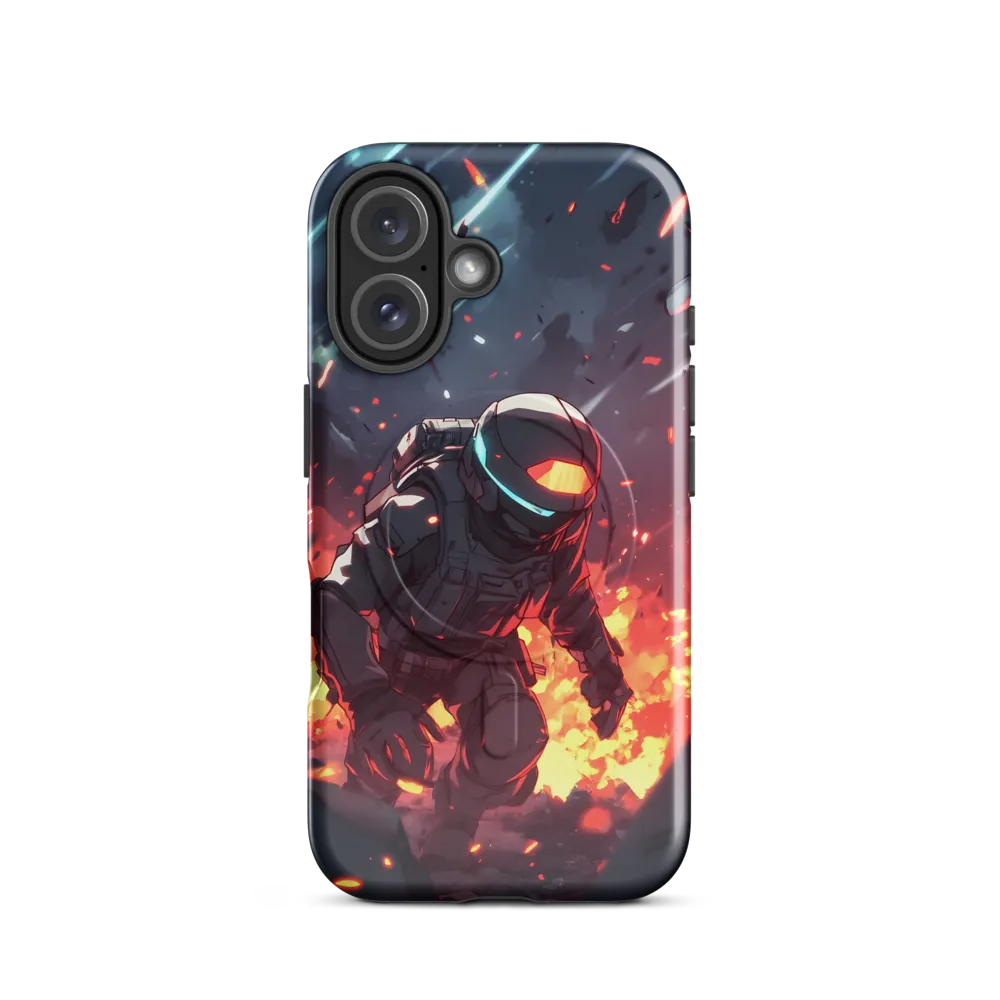 Astronaut Amidst Chaos