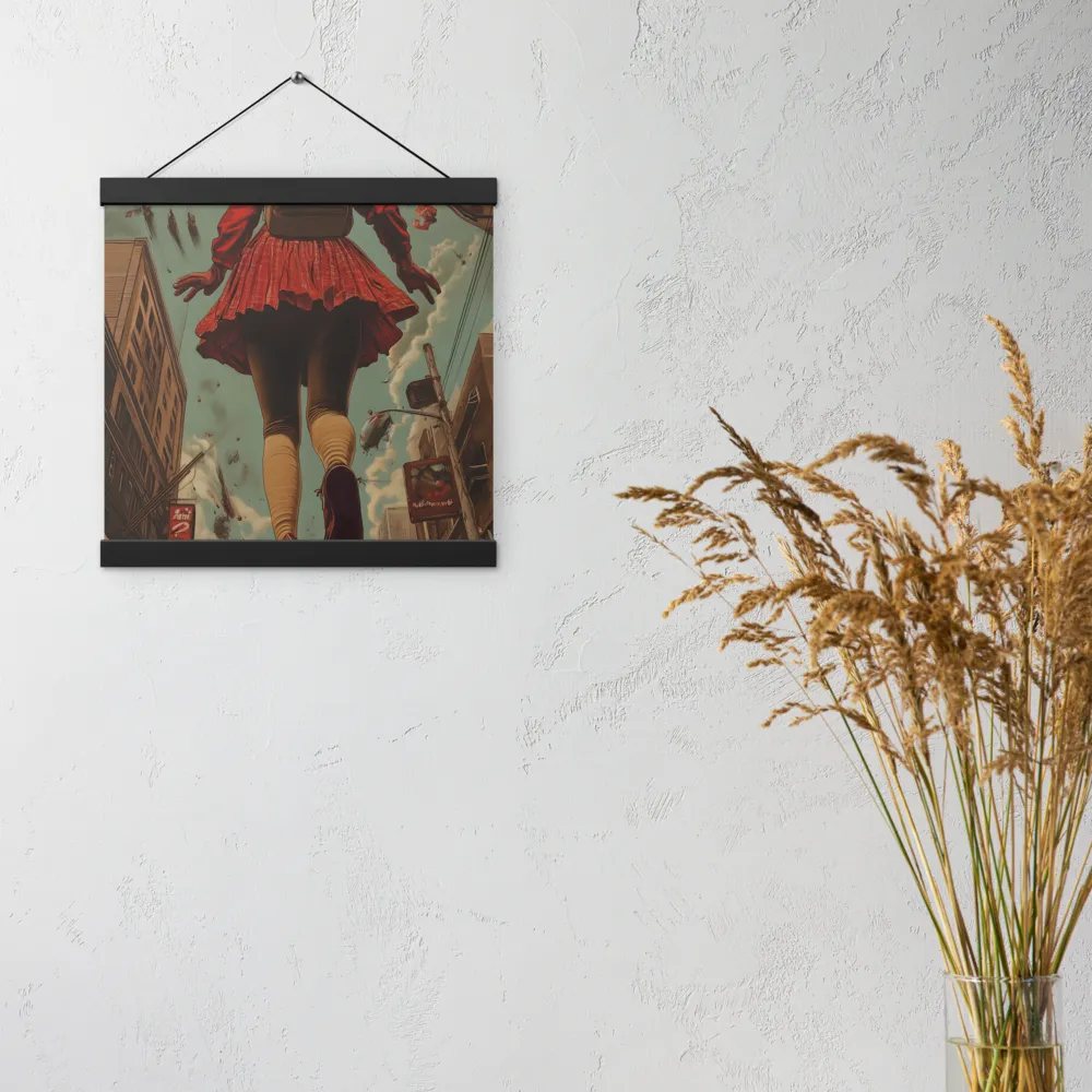 Flight of the Urban Dreamer | Poster With Black Wood Hanger | 12″×12″