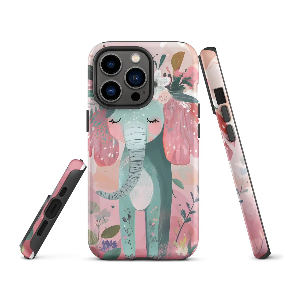 Whimsical Elephant in Bloom