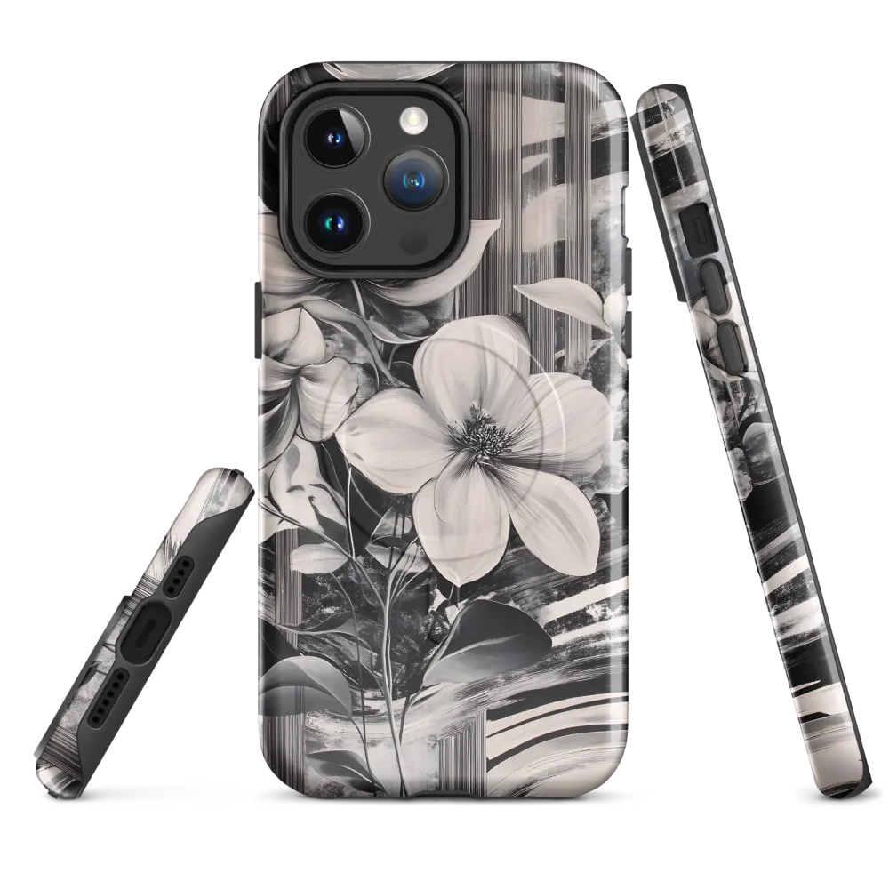 Ethereal Bloom: A Dance of Monochromes