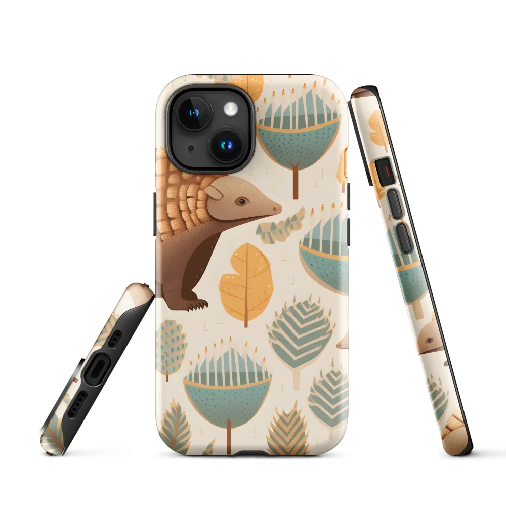 Pangolins in a Whimsical Habitat